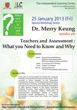 Special Guest Workshop: Teachers and Assessment: What you Need to Know and Why